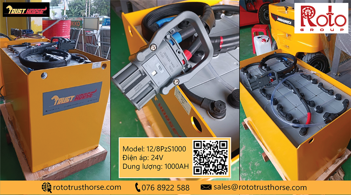 Bình điện Trust Horse 12/8PzS1000