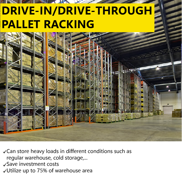 Drive In/ Drive Through Pallet Racking