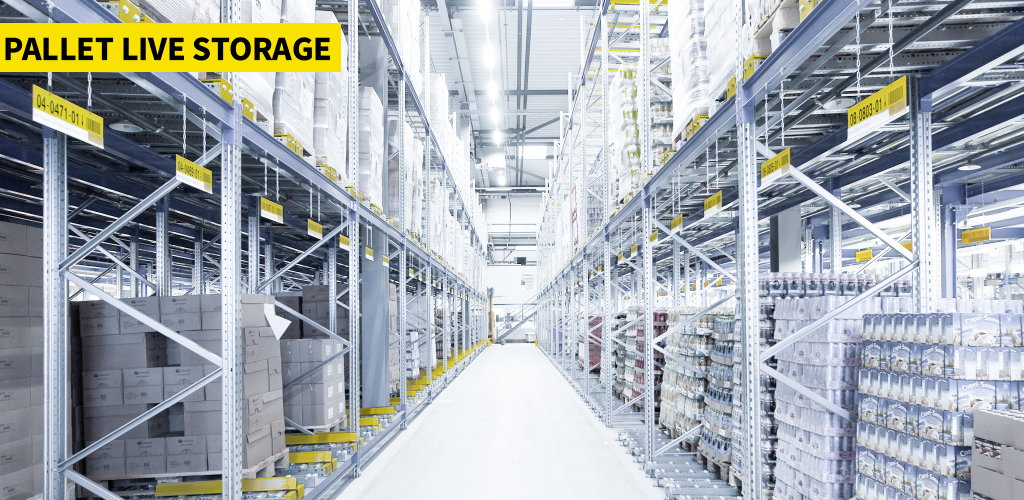 Live Storage Pallet Racking