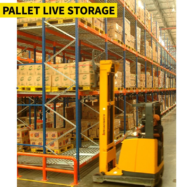 Live Storage Pallet Racking