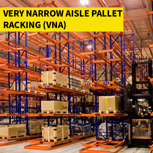 Very Narrow Aisles (VNA) Pallet Racking